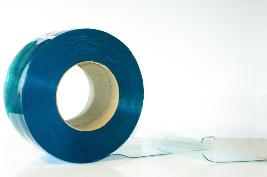 Bendelgardin, Gjennomsiktig (grønn), 200mm x 50.000mm x 2,0mm